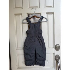 Rugged Bear Kids Winter‎ Snow Bib Overalls Pants Size 12M Gray Insulated